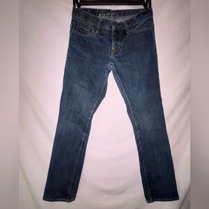 Aeropostale Men's Dark Blue Straight Jeans